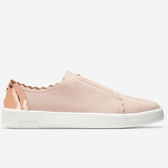 Cole Haan Women’s Grand Crosscourt Street Scallop Slip On Size 8 - Picture 1 of 11
